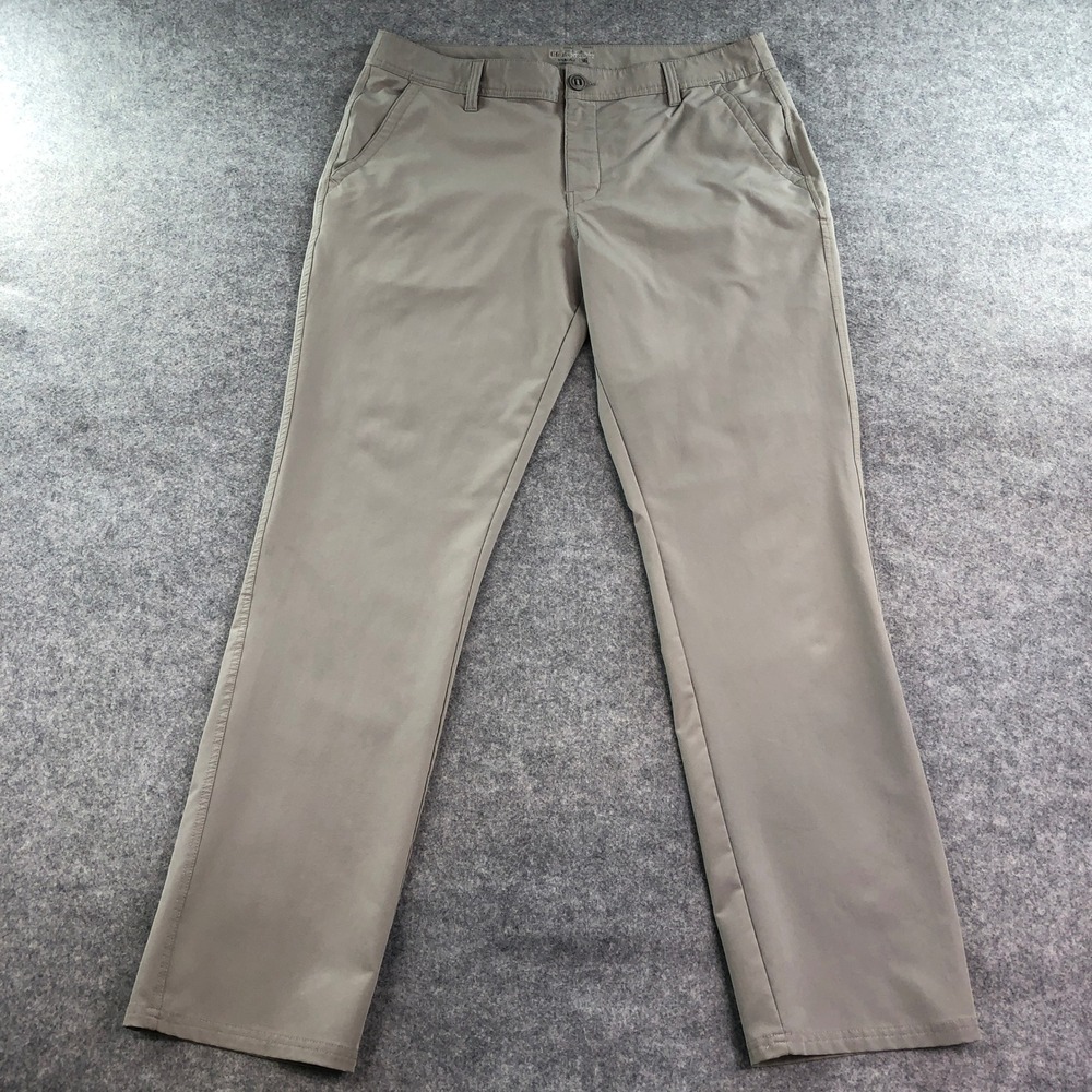 Huk Performance Fishing Mens Pants 36x33 Khaki Polyester Outdoor